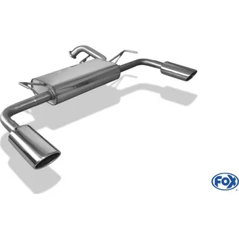 Tlumič výfuku Fox Sportauspuff koncový tlumič výfuku s koncovkou 115x85 Typ 32 na obou stranách pro Mitsubishi Lancer CYO 2012- s motorem 1.8 D SLEVA 2%