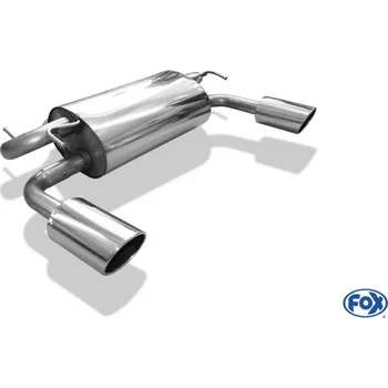Tlumič výfuku Fox Sportauspuff koncový tlumič výfuku s koncovkou 129x106 Typ 32 na obou stranách pro Infiniti EX37 2010- s motorem 3.7 SLEVA 2%