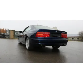 Tlumič výfuku Fox Sportauspuff koncový tlumič výfuku s koncovkou 2x93x79 Typ 70 na obou stranách pro BMW řada 8 1990- s motorem 5.0 SLEVA 2%