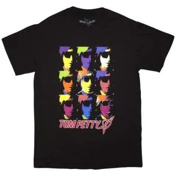 Merch Tom Petty & The Heartbreakers: Tom Petty & The Heartbreakers Unisex T-shirt: Nine Toms (black) (medium) M