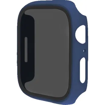 Pouzdro na mobilní telefon Pouzdro s tvrzeným Anti-Spy sklem pro Apple Watch 41mm - tmavě modré