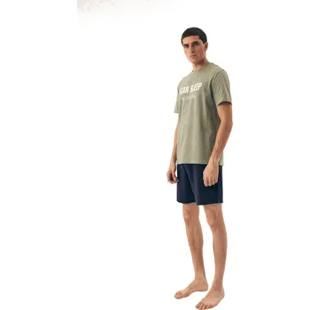 Pánské pyžamo Pánské pyžamo Sleeper 42614 green - HENDERSON Zelená XXL