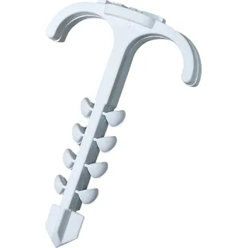 N & L Doppelsteckschelle 4-12mm upevňovací příchytka zástrčný 519STN pro zástrčnou montáž do zdiva, s rozpínací hmoždink