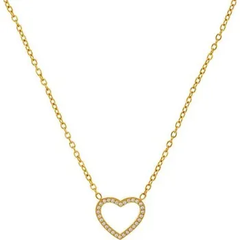 Řetízek BEYOU Řetízek srdce se zirkony zlatý