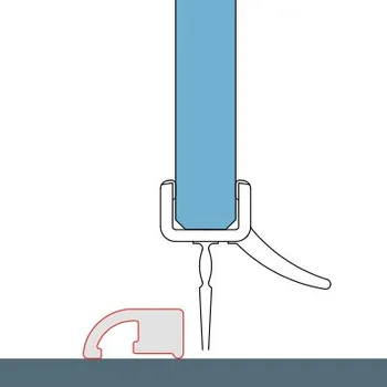 Ronal SOLINO prahová lišta 120 cm Profil: Aluchrom
