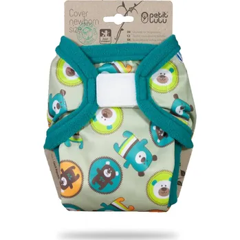 Plenkové kalhoty Vykutálení medvídci - novorozenecké svrchní kalhotky