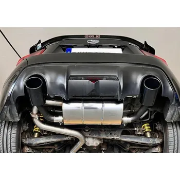 Tlumič výfuku Fox Sportauspuff koncový tlumič výfuku s koncovkou 129x106 Typ 32 černá na obou stranách pro Subaru BRZ 2012- s motorem 2.0 SLEVA 2%