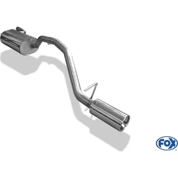 Tlumič výfuku Fox Sportauspuff koncový tlumič výfuku s koncovkou 1x90 Typ 13 pro Ford Focus II 02/2008- s motorem 1.4, 1.6, 1.8, 2.0, průměr výf. vedení 50 mm SLEVA 2%