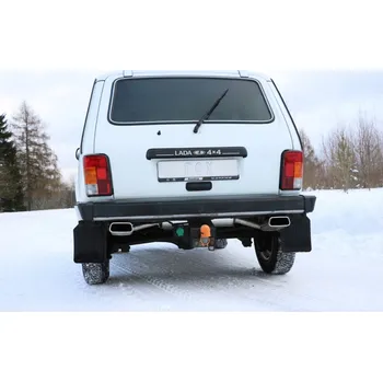 Tlumič výfuku Fox Sportauspuff koncový tlumič výfuku s koncovkou 145x65 Typ 59 na obou stranách pro Lada 2010- s motorem 1.7 SLEVA 2%