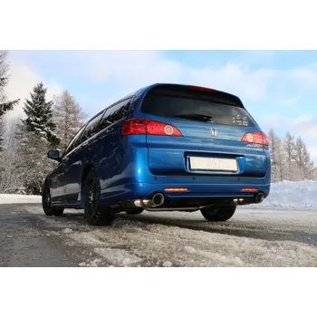 Tlumič výfuku Fox Sportauspuff koncový tlumič výfuku s koncovkou 1x100 Typ 25 na obou stranách pro Honda Accord VII s motorem 2.4 (CM2) SLEVA 2%