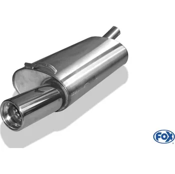 Tlumič výfuku Fox Sportauspuff koncový tlumič výfuku s koncovkou 1x80 Typ 13 pro Ford Fiesta s motorem 1.1, 1.3 SLEVA 2%