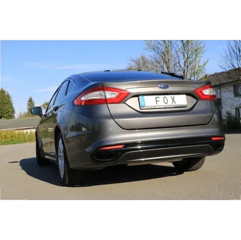 Tlumič výfuku Fox Sportauspuff koncový tlumič výfuku s koncovkou vyvedeno do OEM koncovek pro Ford Mondeo V s motorem 2.0 SLEVA 2%