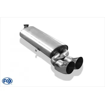Tlumič výfuku Fox Sportauspuff koncový tlumič výfuku s koncovkou 2x76 Typ 18 pro Audi 80 81 s motorem 1.6, 1.8, 1.9, 2.0, 2.2 SLEVA 2%
