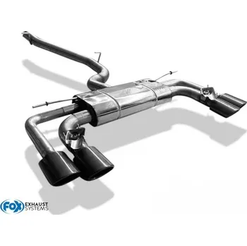 Fox Sportauspuff výfukový systém od katalyzátoru s klapkami s koncovkou 2x106x71 Typ 32 na obou stranách pro Seat Ateca 4x4 Cupra 2018- s motorem 2.0 l SLEVA 2%