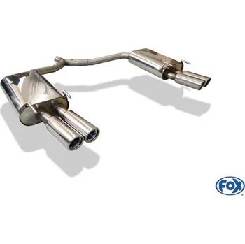 Tlumič výfuku Fox Sportauspuff koncový tlumič výfuku s koncovkou 2x76 Typ 17 na obou stranách pro Opel Vectra C s motorem 1.8 16V, 1.9 CDTI, 2.2, 2.2 DTi, 3.2 SLEVA 2%