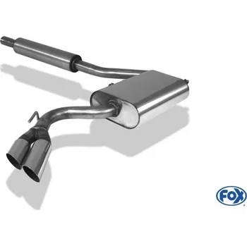 Fox Sportauspuff výfukový systém od katalyzátoru s koncovkou 2x70 Typ 10 pro Volkswagen Corrado G60 s motorem 1.8 l SLEVA 2%