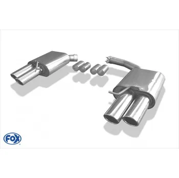 Tlumič výfuku Fox Sportauspuff koncový tlumič výfuku s koncovkou 2x88x74 Typ 32 na obou stranách pro Audi S5 Coupe 2007- s motorem 2.0 TFSI, 3.0, 4.2 SLEVA 2%