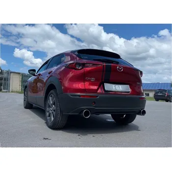 Tlumič výfuku Fox Sportauspuff koncový tlumič výfuku s koncovkou 1x114 Typ 12 na obou stranách pro Mazda CX30 2019- s motorem 2.0 SLEVA 2%