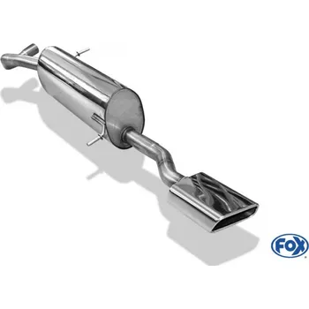 Tlumič výfuku Fox Sportauspuff koncový tlumič výfuku s koncovkou 145x65 Typ 59 pro Seat Ibiza 6J ST 2008- s motorem 1.0, 1.2, 1.2 TDI, 1.4, 1.6 TDI, 1.9 TDI SLEVA 2%