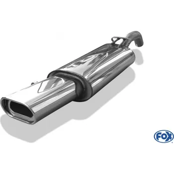 Tlumič výfuku Fox Sportauspuff koncový tlumič výfuku s koncovkou 135x80 Typ 53 pro Volkswagen Golf II s motorem 1.0, 1.3, 1.6, 1.8 SLEVA 2%