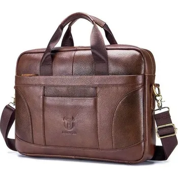 Bullcaptain kožená brašna Tyliann Vintage Bronze 10L BULLCAPTAIN 97k-cube