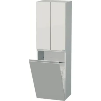 Koupelnový nábytek Intedoor Letty vysoká koupelnová skříňka s košem - LE SV 50 2D K Barva: A0016 Bílá Lesk