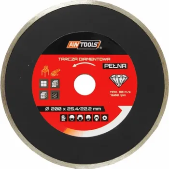 Řezný kotouč Diamantový kotouč AWTools 230 x 22,2 mm (AW44230)