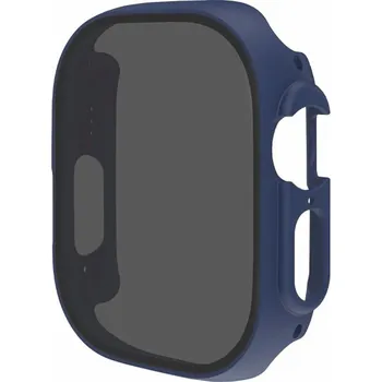 Pouzdro na mobilní telefon Pouzdro s tvrzeným Anti-Spy sklem pro Apple Watch Ultra 49mm - tmavě modré
