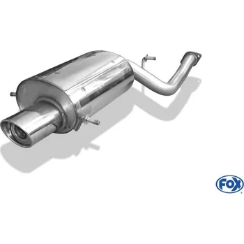 Tlumič výfuku Fox Sportauspuff koncový tlumič výfuku s koncovkou 129x106 Typ 33 pro Subaru Impreza GD, GG 2000- s motorem 2.0 SLEVA 2%