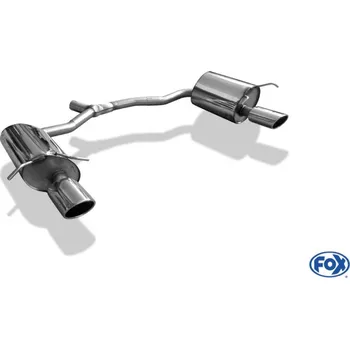 Tlumič výfuku Fox Sportauspuff koncový tlumič výfuku s koncovkou 115x85 Typ 32 na obou stranách pro Mercedes třída E A207 2009- s motorem 1.8, 2.2 CDI SLEVA 2%