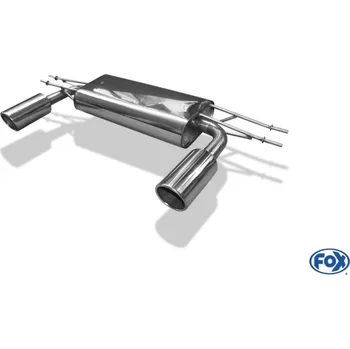 Tlumič výfuku Fox Sportauspuff koncový tlumič výfuku s koncovkou 1x100 Typ 16 na obou stranách pro Mazda CX3 2015- s motorem 2.0 SLEVA 2%