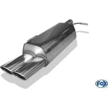 Tlumič výfuku Fox Sportauspuff koncový tlumič výfuku s koncovkou 2x106x71 Typ 32 pro Peugeot RCZ 2010- s motorem 1.6, 2.0 D SLEVA 2%