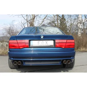 Tlumič výfuku Fox Sportauspuff koncový tlumič výfuku s koncovkou 2x90 Typ 25 na obou stranách pro BMW řada 8 1990- s motorem 5.0 SLEVA 2%
