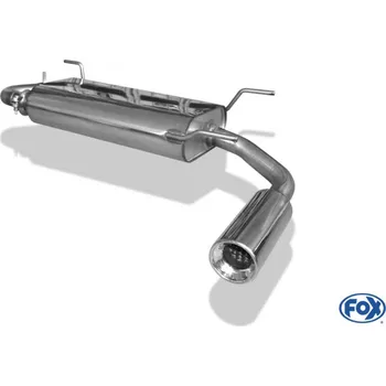 Tlumič výfuku Fox Sportauspuff koncový tlumič výfuku s koncovkou 1x90 Typ 13 pro Mazda MX5 NB s motorem 1.6, 1.8 SLEVA 2%