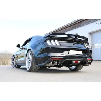 Tlumič výfuku Fox Sportauspuff koncový tlumič výfuku s koncovkou 2x100 Typ 16 na obou stranách pro Ford Mustang 2017- s motorem 5.0 SLEVA 2%