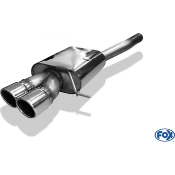 Tlumič výfuku Fox Sportauspuff koncový tlumič výfuku s koncovkou 2x90 Typ 16 pro Seat Leon 5F ST s motorem 1.4, 1.8, 2.0, 2.0 TDI SLEVA 2%