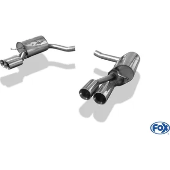 Tlumič výfuku Fox Sportauspuff koncový tlumič výfuku s koncovkou 2x90 Typ 25 na obou stranách pro Mercedes CLS 2011- s motorem 3.5 SLEVA 2%