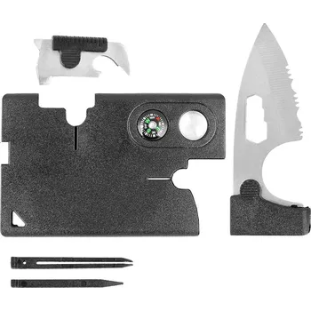 Vybavení pro přežití Multifunkční karta pro přežití SURVIVAL Tool (Multitool pro přežití ve tvaru karty)
