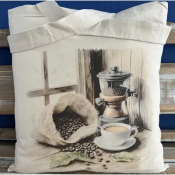 Nákupní taška Tegatex Látková taška - káva