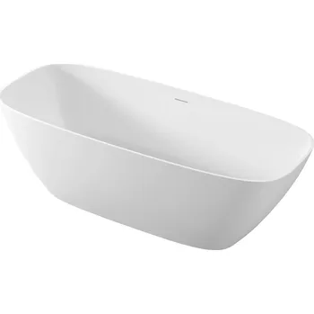 Vana Polysan MEDINA volně stojící vana, solid surface, 165x70x52cm, bílá mat 92430