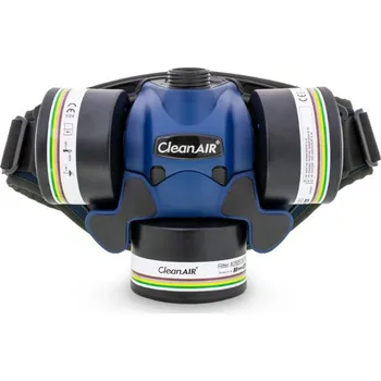 Plynová maska CLEANAIR Chemical 3F Plus jednotka,baterie,opasek,nabíječka