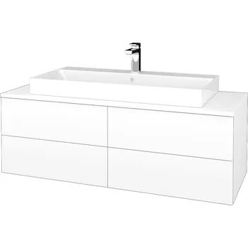 Koupelnový nábytek Dřevojas Koupelnová skříňka s umyvadlem MODULE SZZ4 120 (umyvadlo Glance)