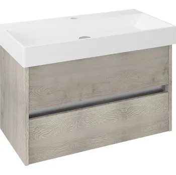 Koupelnový nábytek Sapho NIRONA umyvadlová skříňka 82x51,5x43 cm, dub Mocca NR085-1212