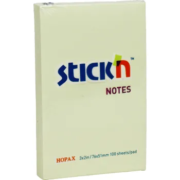 Samolepící bloček Bloček samolepící Hopax žlutý76x50