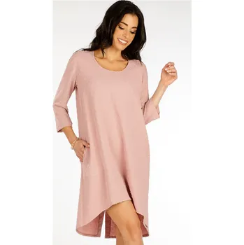 Dámské šaty Dámské šaty LITEX s 3/4 rukávem růžové Barva: 380, Velikost: XL