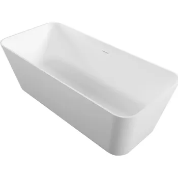 Vana Polysan LEYLA volně stojící vana, solid surface 170x78x55cm, bílá mat 92530