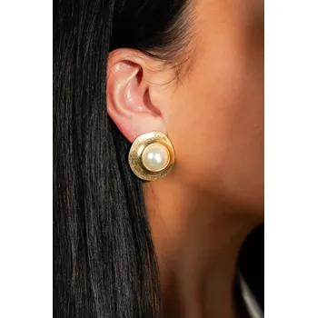 Náušnice Dámské náušnice RIEL Zlatá