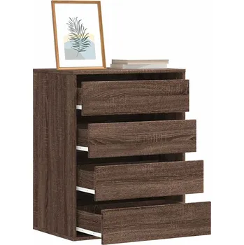 Komoda zahrada-XL Rohová zásuvková komoda hnědý dub 60x41x76 cm kompozitní dřevo 852876