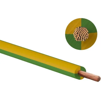 elektrický kabel Vodič CYA 0,75 zelenožlutý (H05V-K)