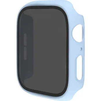 Pouzdro na mobilní telefon Pouzdro s tvrzeným Anti-Spy sklem pro Apple Watch 44mm - modré